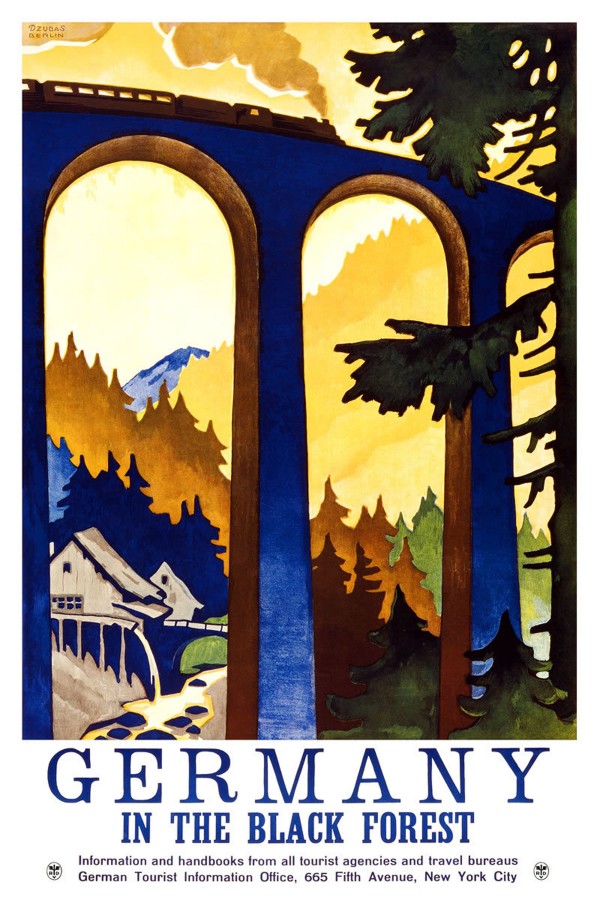 Germany Vintage Travel Poster  Print